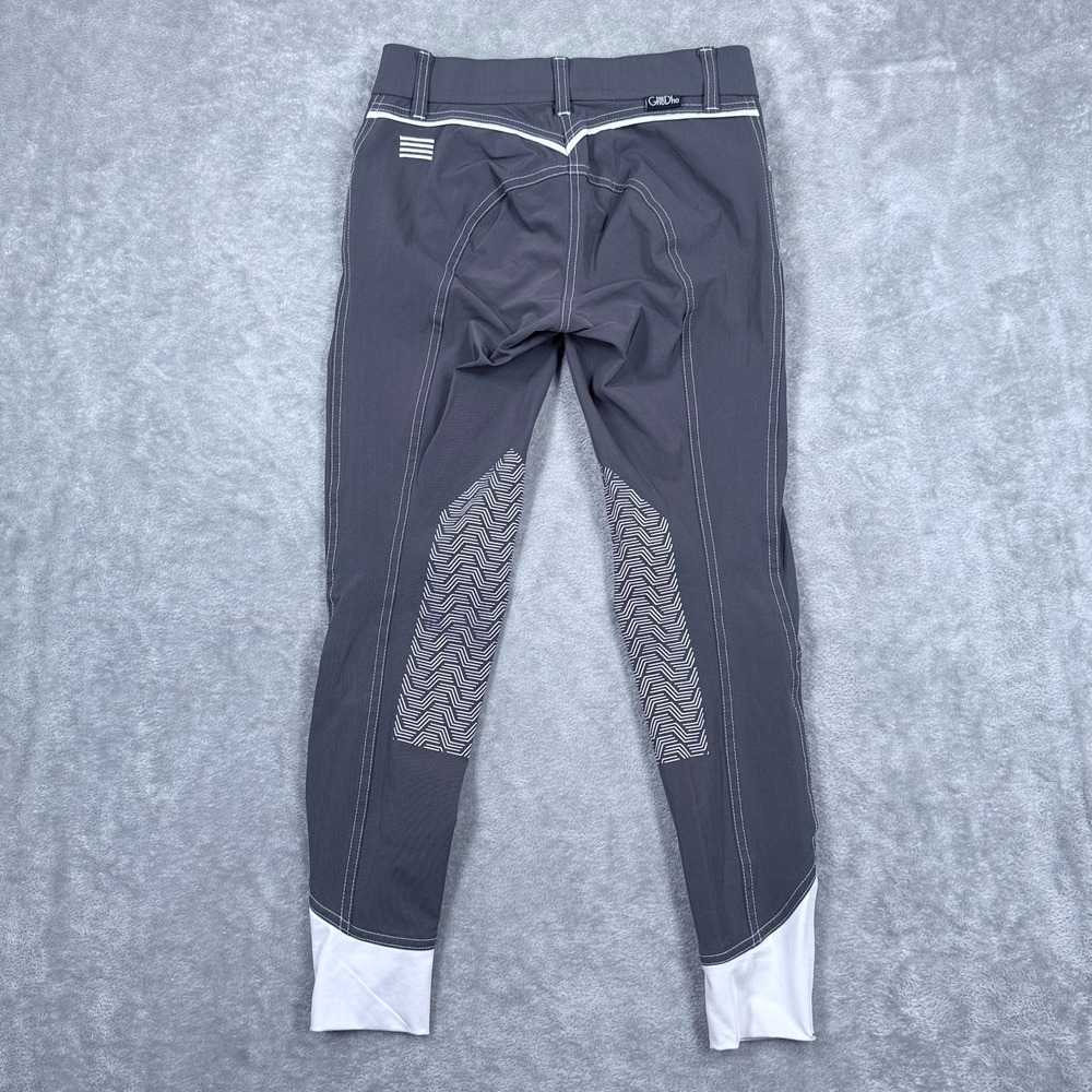 GhoDho Elara Breeches Horse Riding Pants Womens 26 Knee Patch Gray Equestrian - Picture 2 of 9